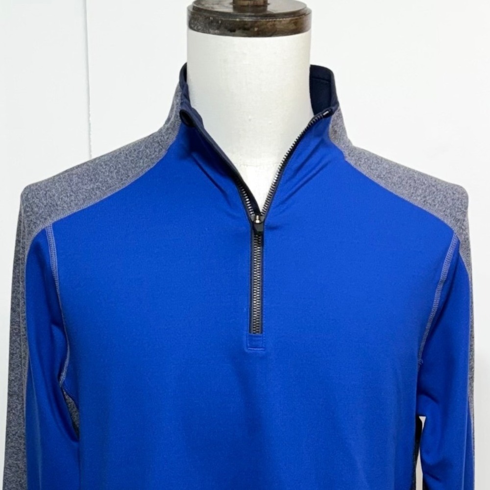 Under Armour 1/4 Zip Pullover Mens Medium Blue Gray Elevated Untimate Fitted